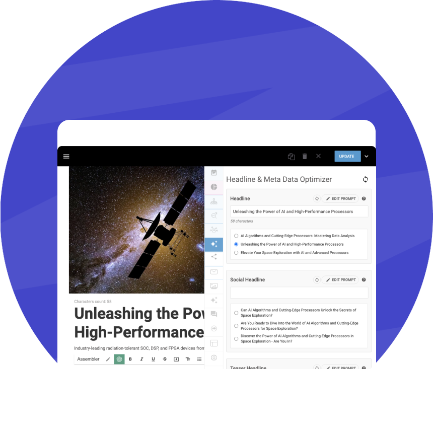 Intuitive editorial tools