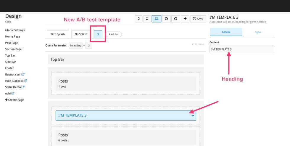 A/B testing