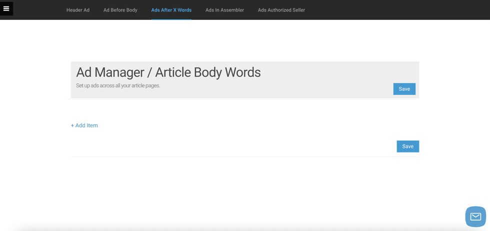 Ad Manager Dashboard