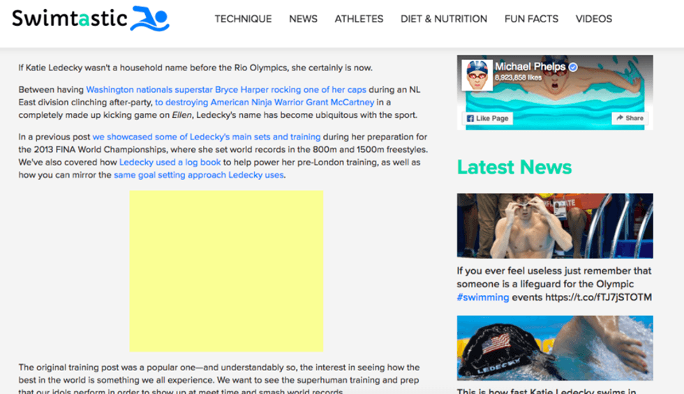 Ads in Body - example