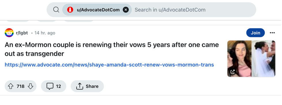Advocate on Reddit case study