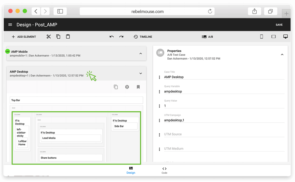 Simplified AMP Layout Creation and Management - RebelMouse