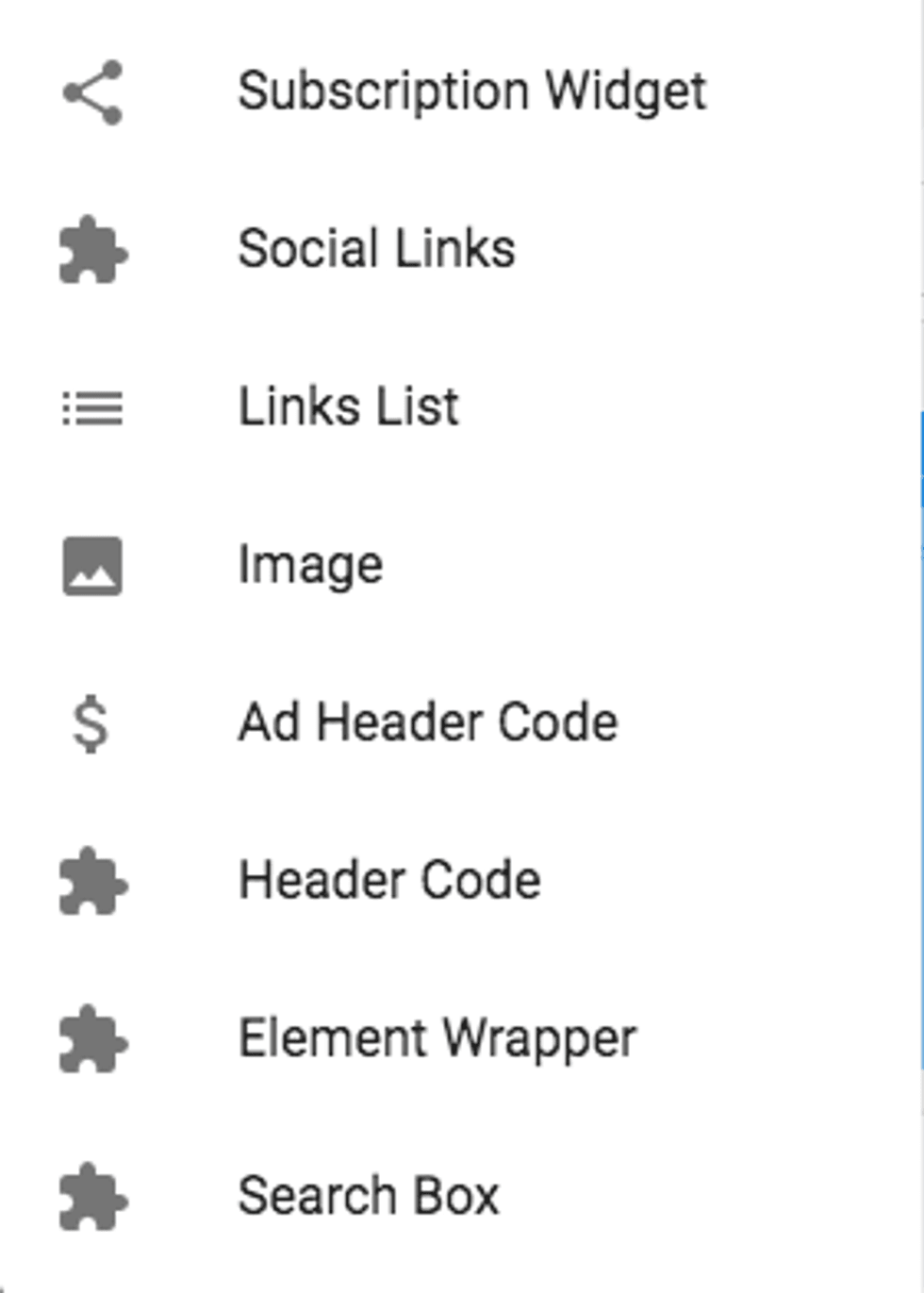 Available Elements 2