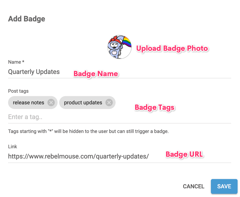 Badge Options