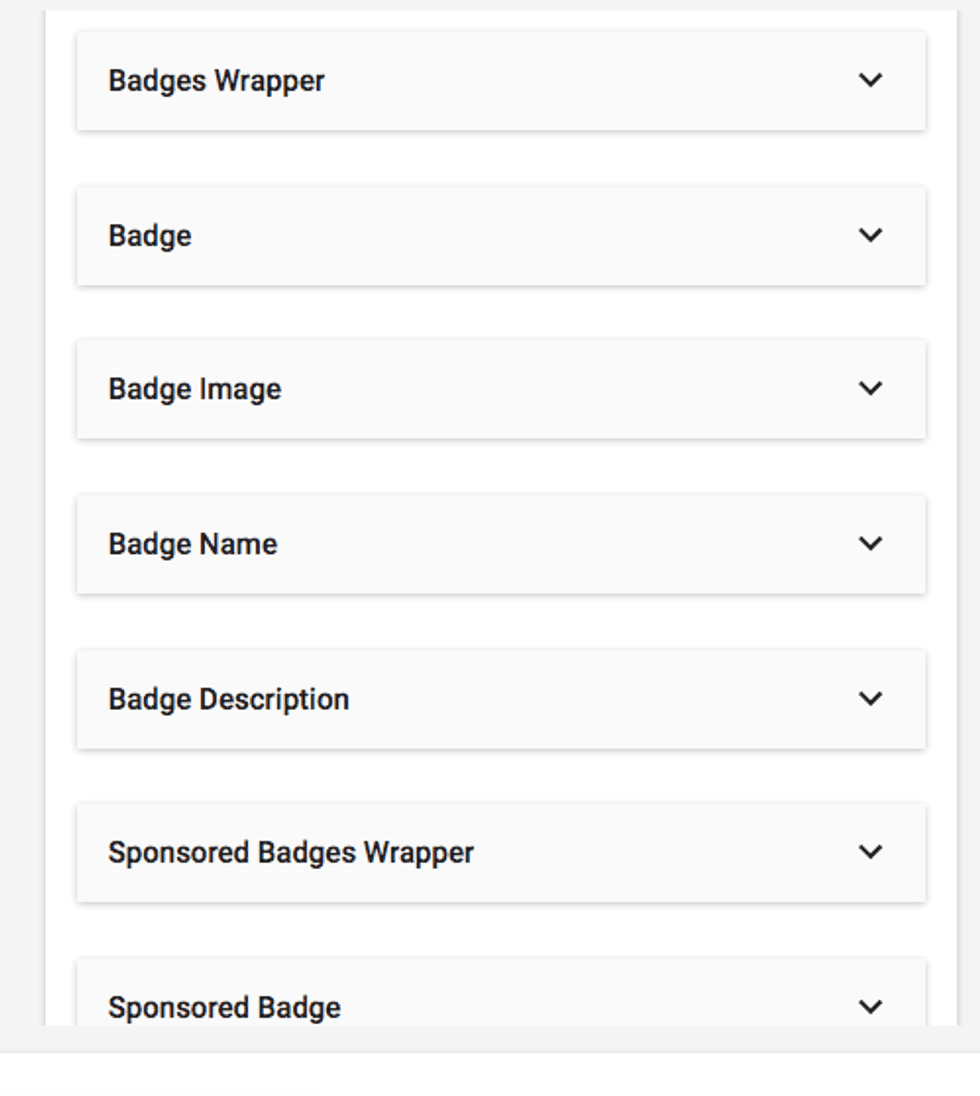 Badge Styles in Layout & Design Tool