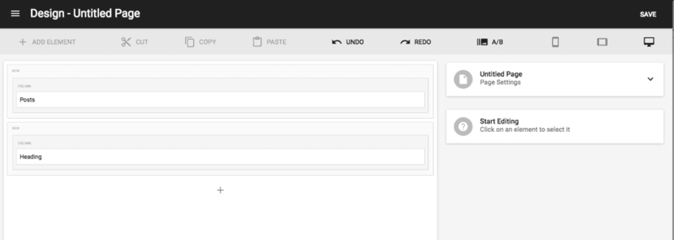 blank layout