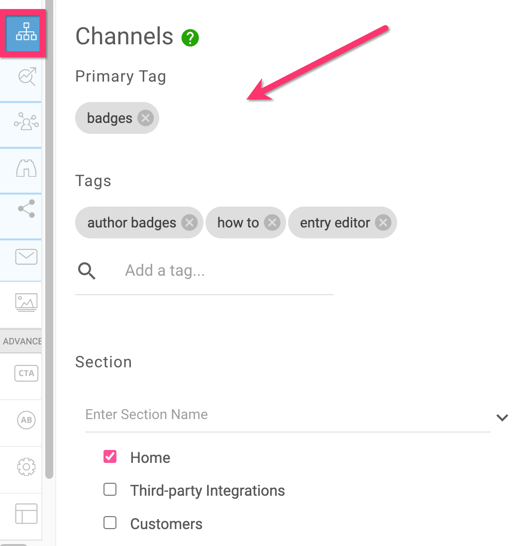 Channels and Badges