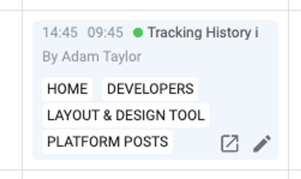 Close up of article details