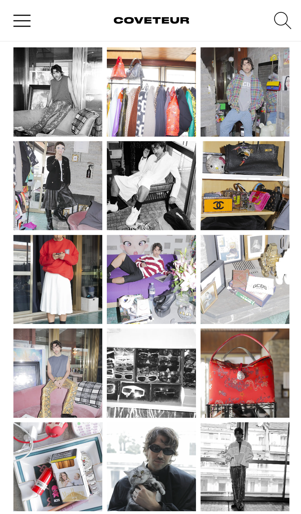 closet view on mobile