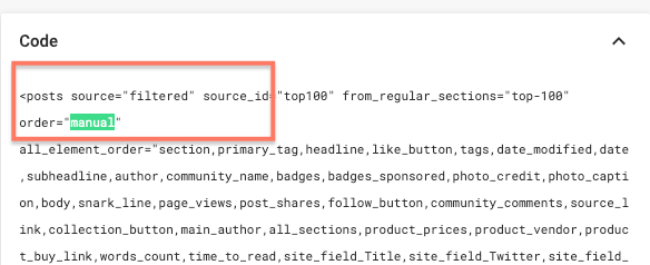 code adjustment in RebelMouse's Layout & Design Tool