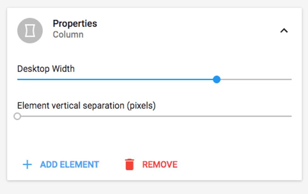 Column Properyies