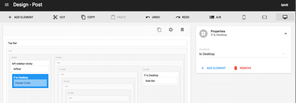 Conditional Content Desktop