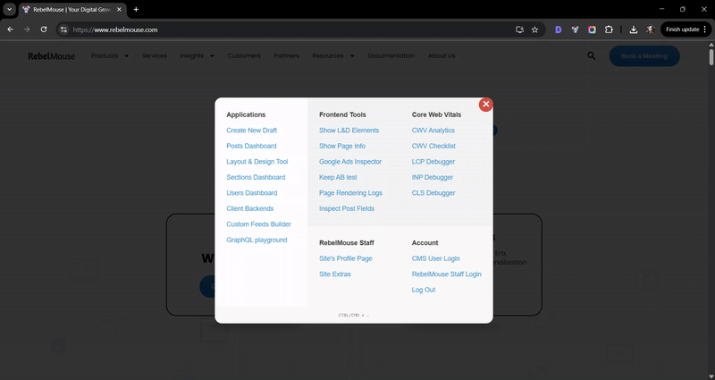 Create New Draft - RebelMouse Chrome Extension