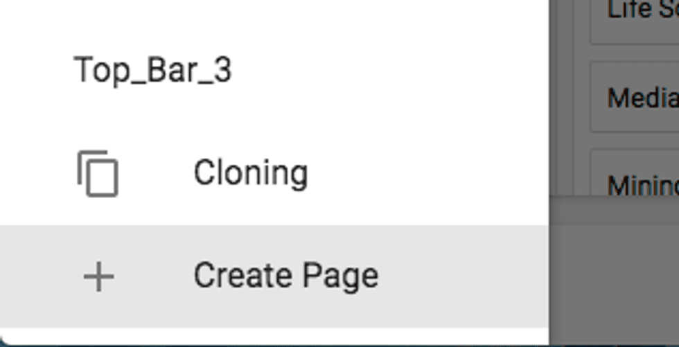 Create Page