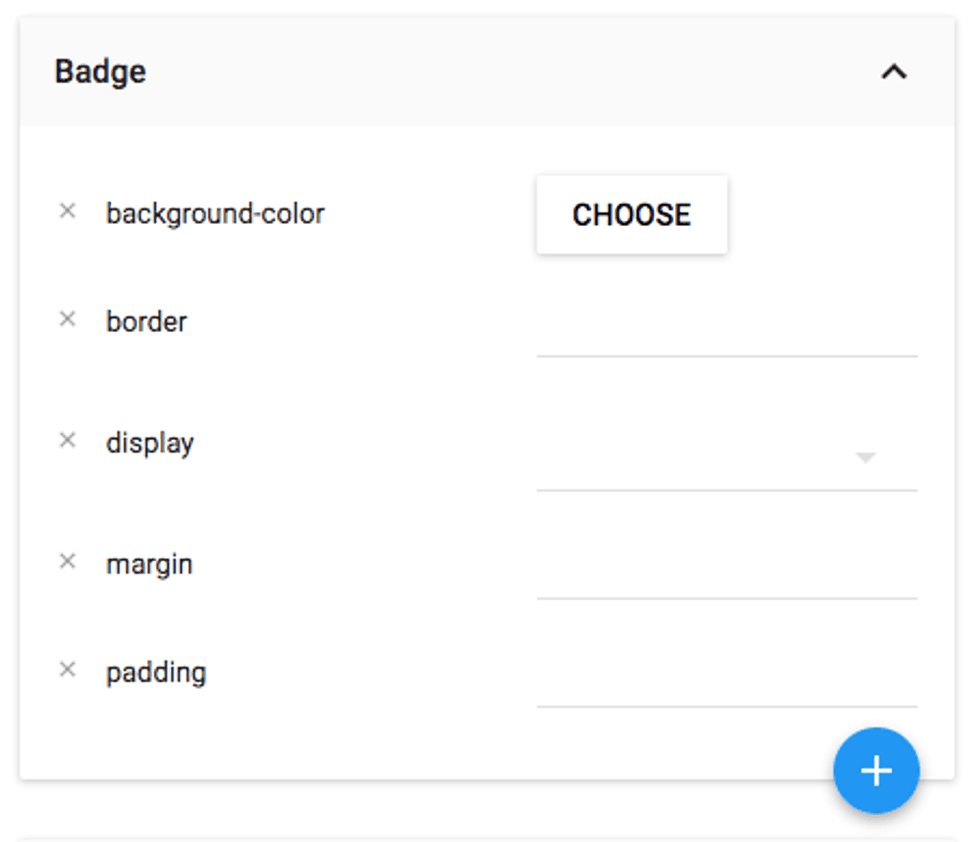 CSS for Badges
