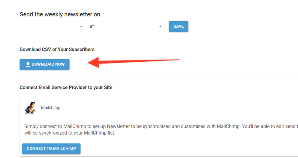 CSV Subscriber Information Download