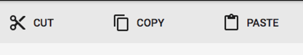 Cut Copy Paste