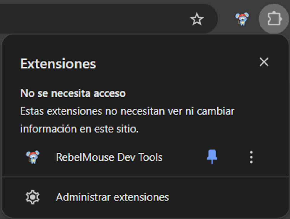 Enabling RebelMouse Dev Tools in the Browser Tool Bar