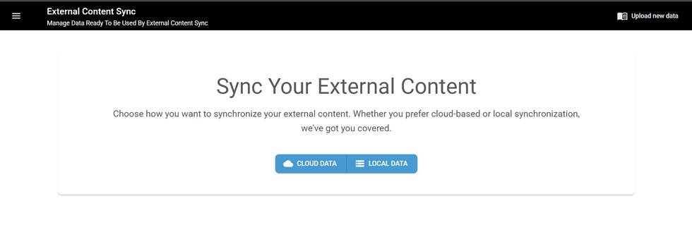 external content sync