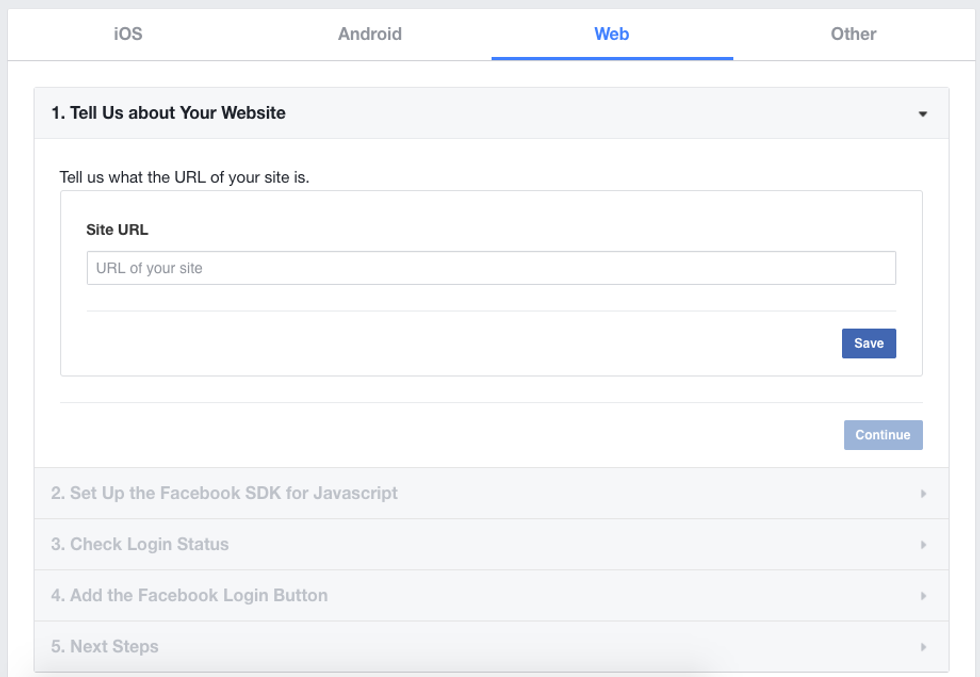 Facebook SDK for JavaScript