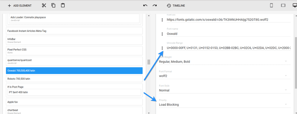 Font Load Blocking