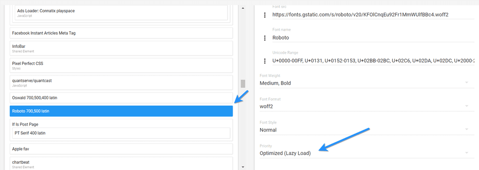 Font Optimized Lazy Load