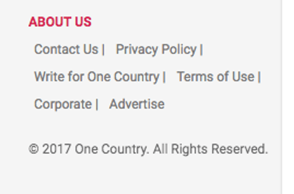Footer Links