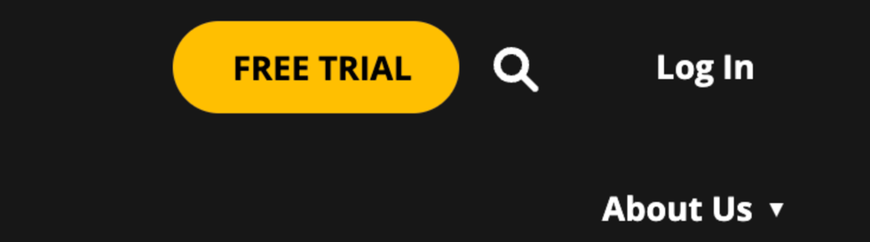 Free trial promotion on Market News home page