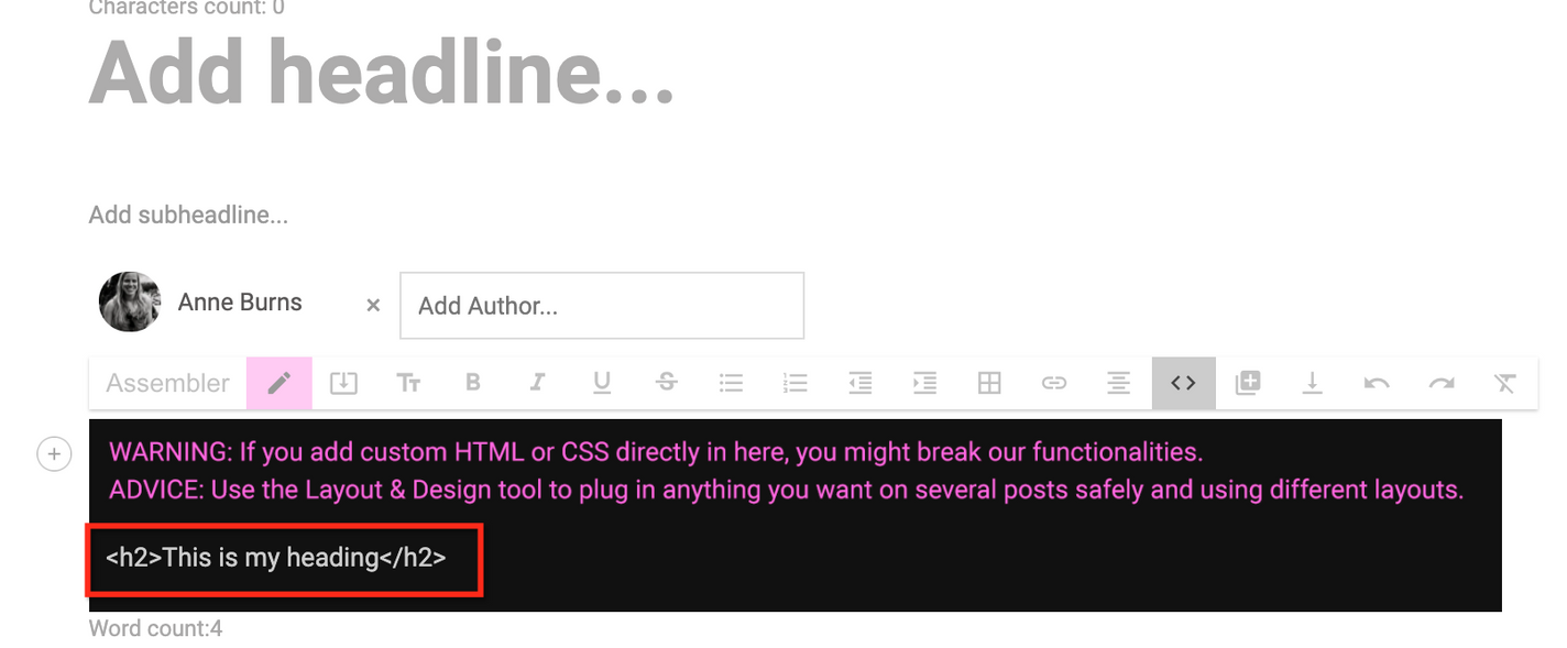 heading tags in HTML provide structure to your content for search
