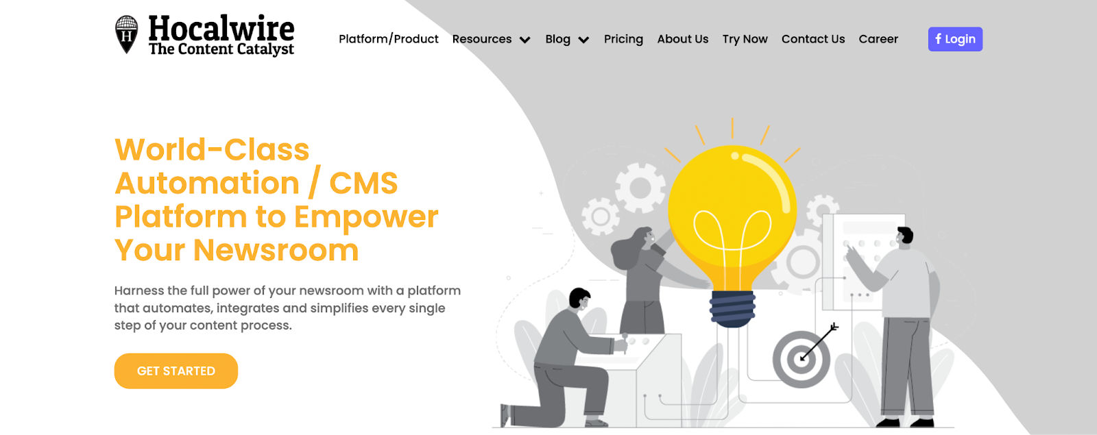 Hocalwire CMS home page