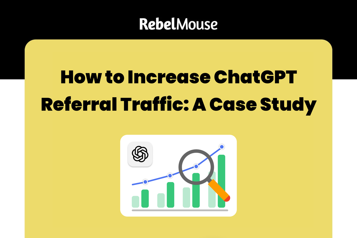 "How to Increase ChatGPT Referral Traffic: A Case Study" with graph