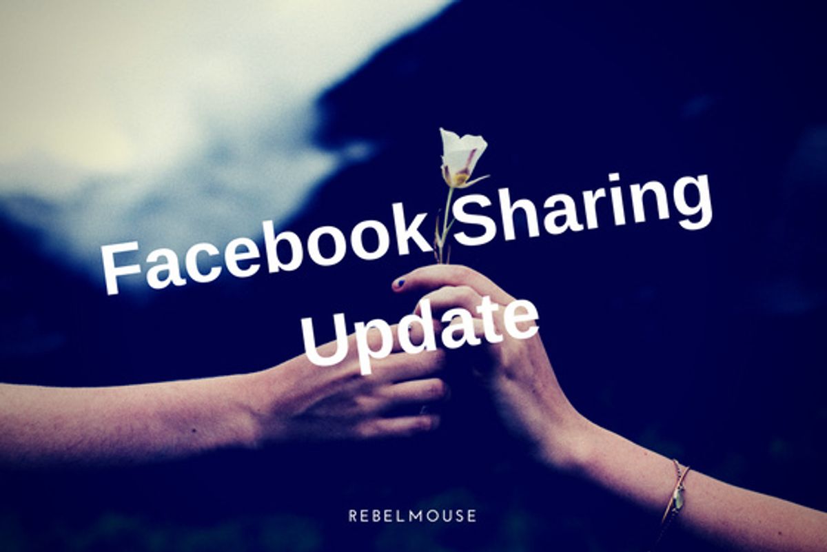 NEW: Important Upgrade to Facebook's Share Feature