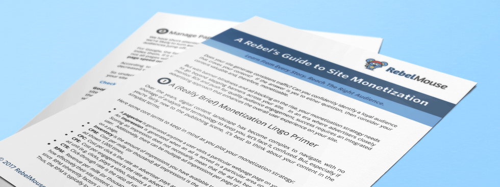 A Rebel's Guide to Site Monetization