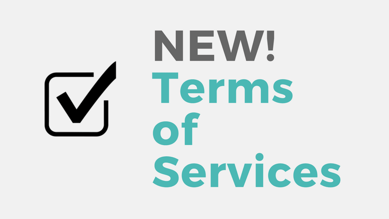 NEW! Terms of Service Checkbox