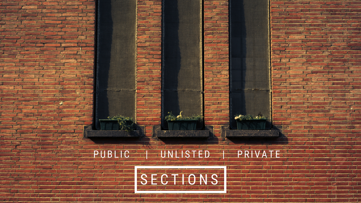 Section Types Explained: Public, Unlisted, and Private