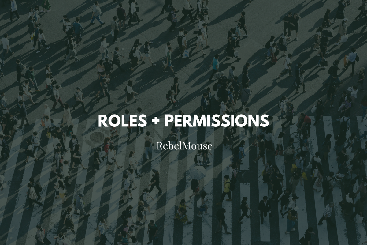 A Guide to User Permissions on RebelMouse