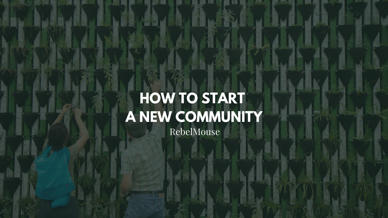 How to Create a New Community on RebelMouse