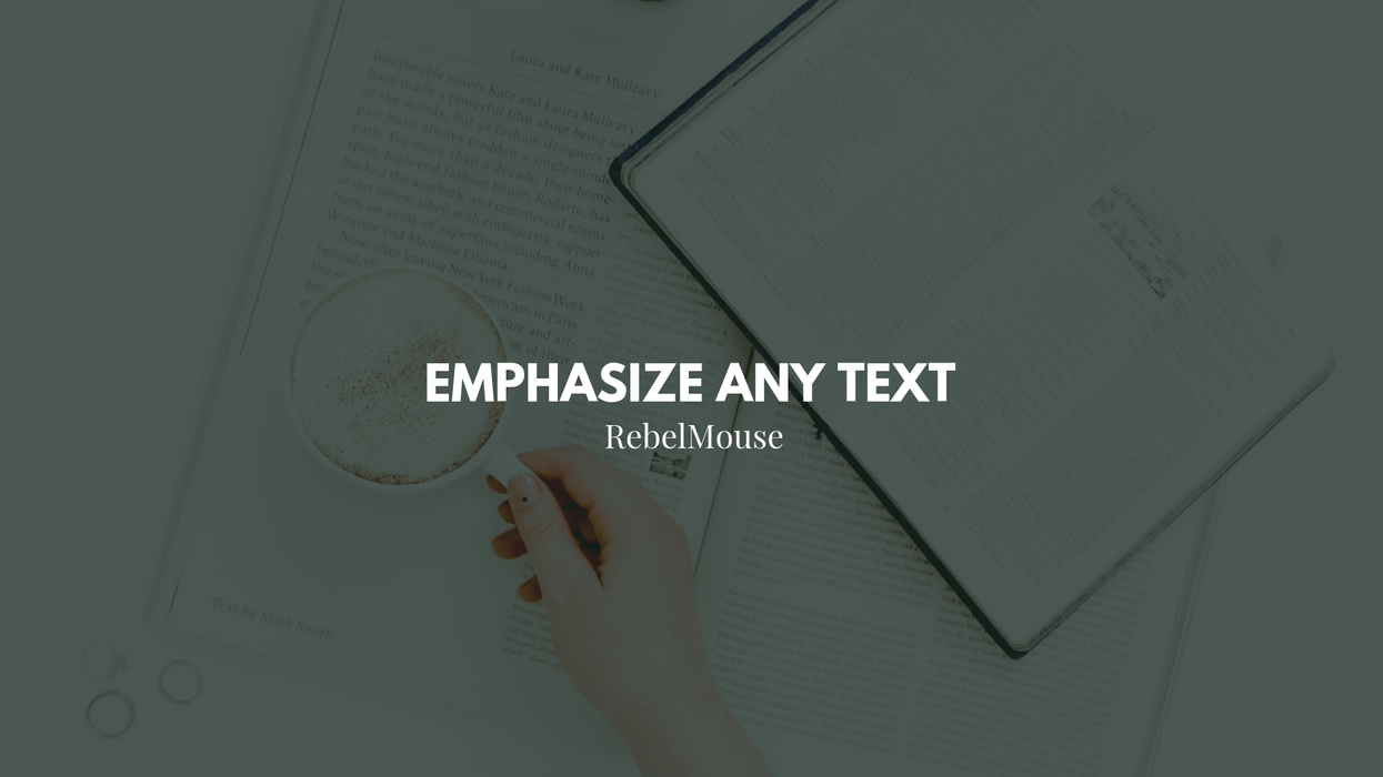 NEW: Styled Quotes Available in Entry Editor