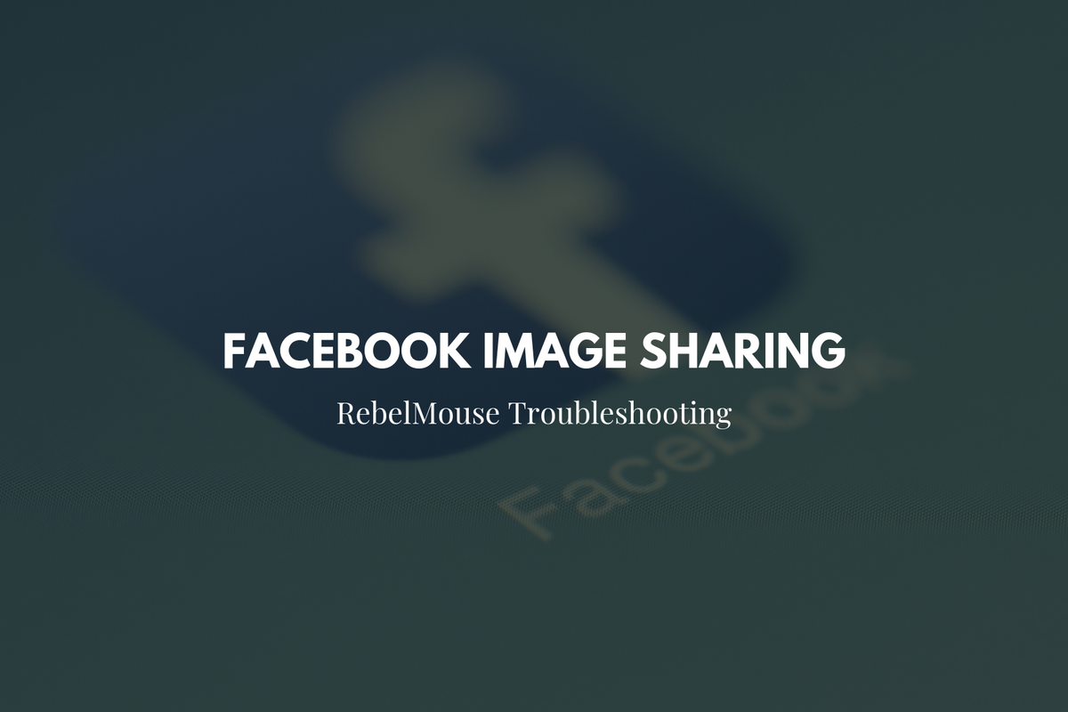 How to Fix: Facebook Image Sharing Error