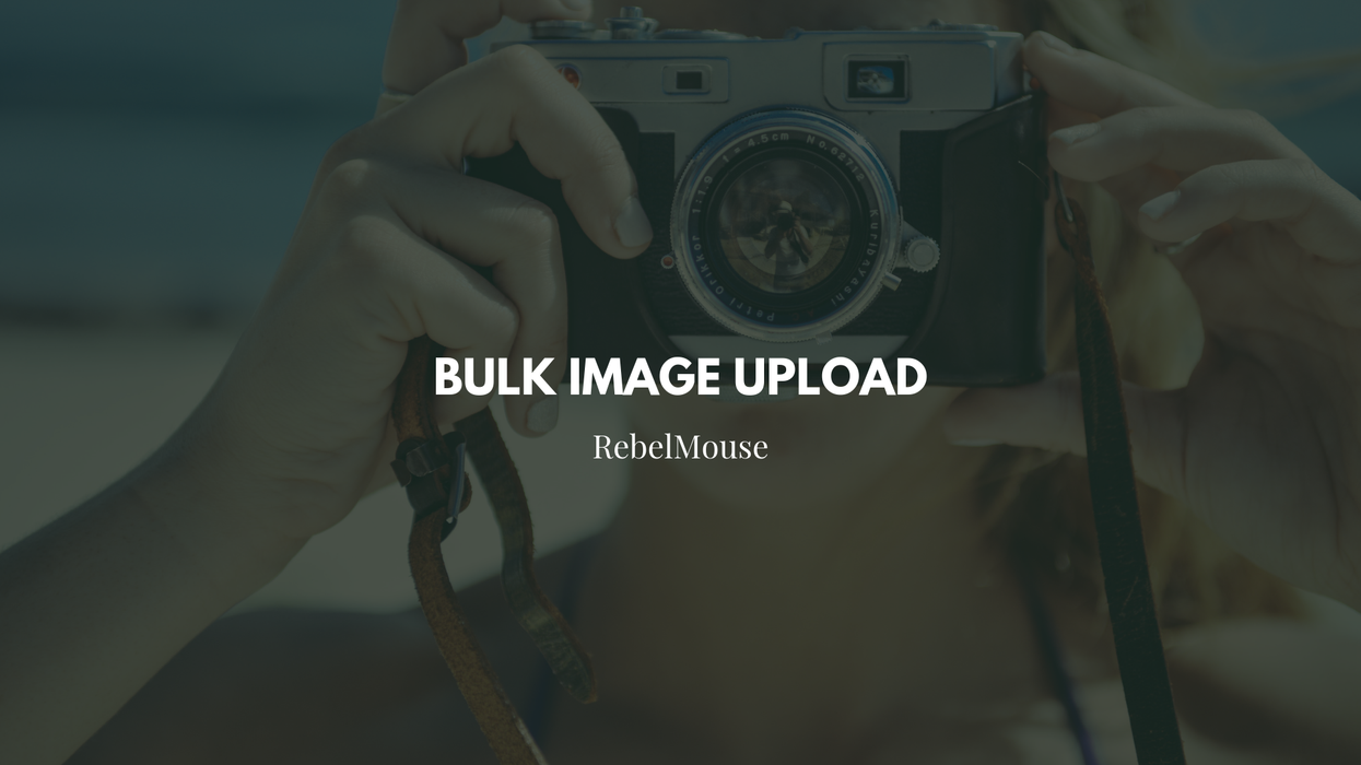 Bulk Image Upload in Entry Editor