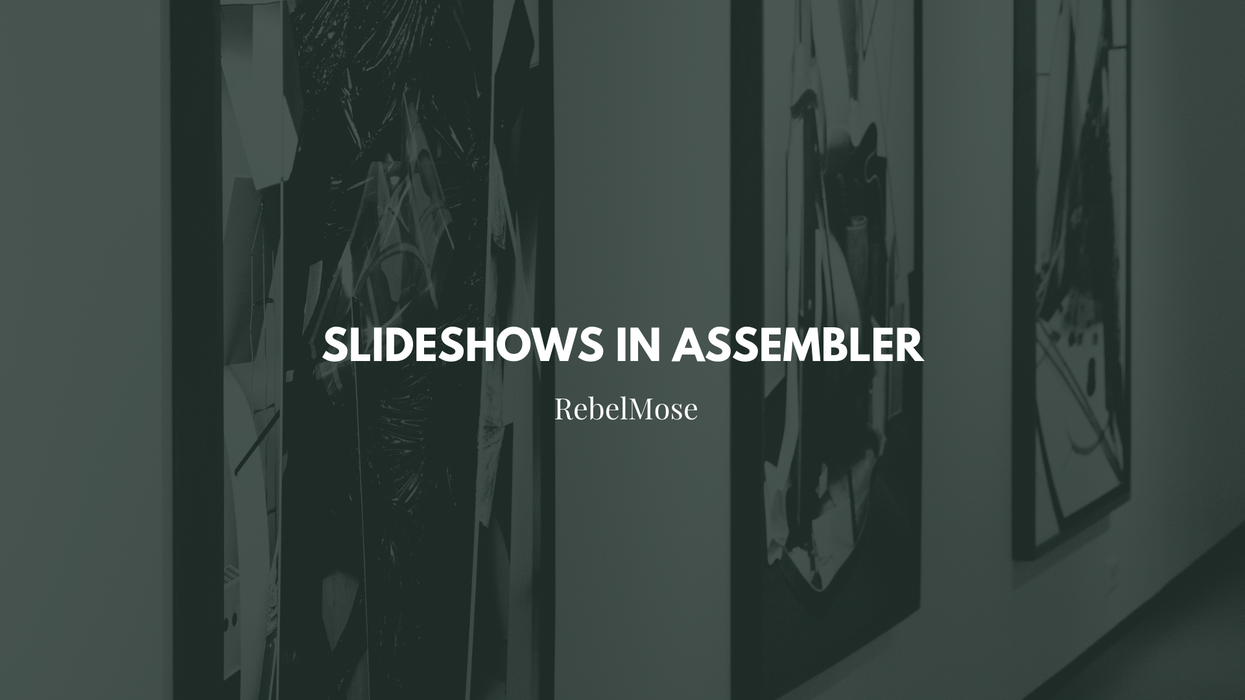 Assembler Slideshows: Now With Thumbnail and Number Control