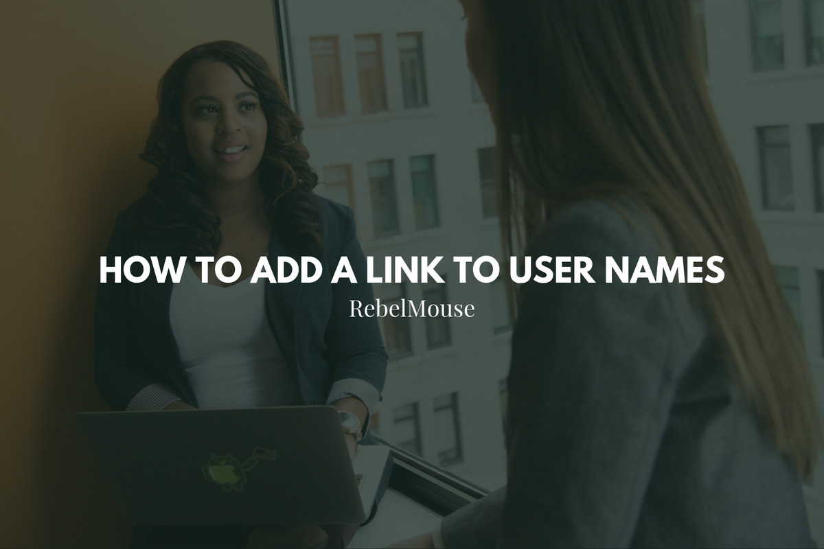 How to Add a Link to User Names