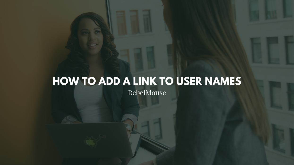 How to Add a Link to User Names