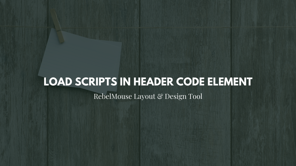 How to Load Scripts at the Top of <head> Tag