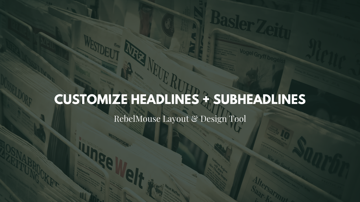 How to Use Override Tags for Headlines + Subheadlines