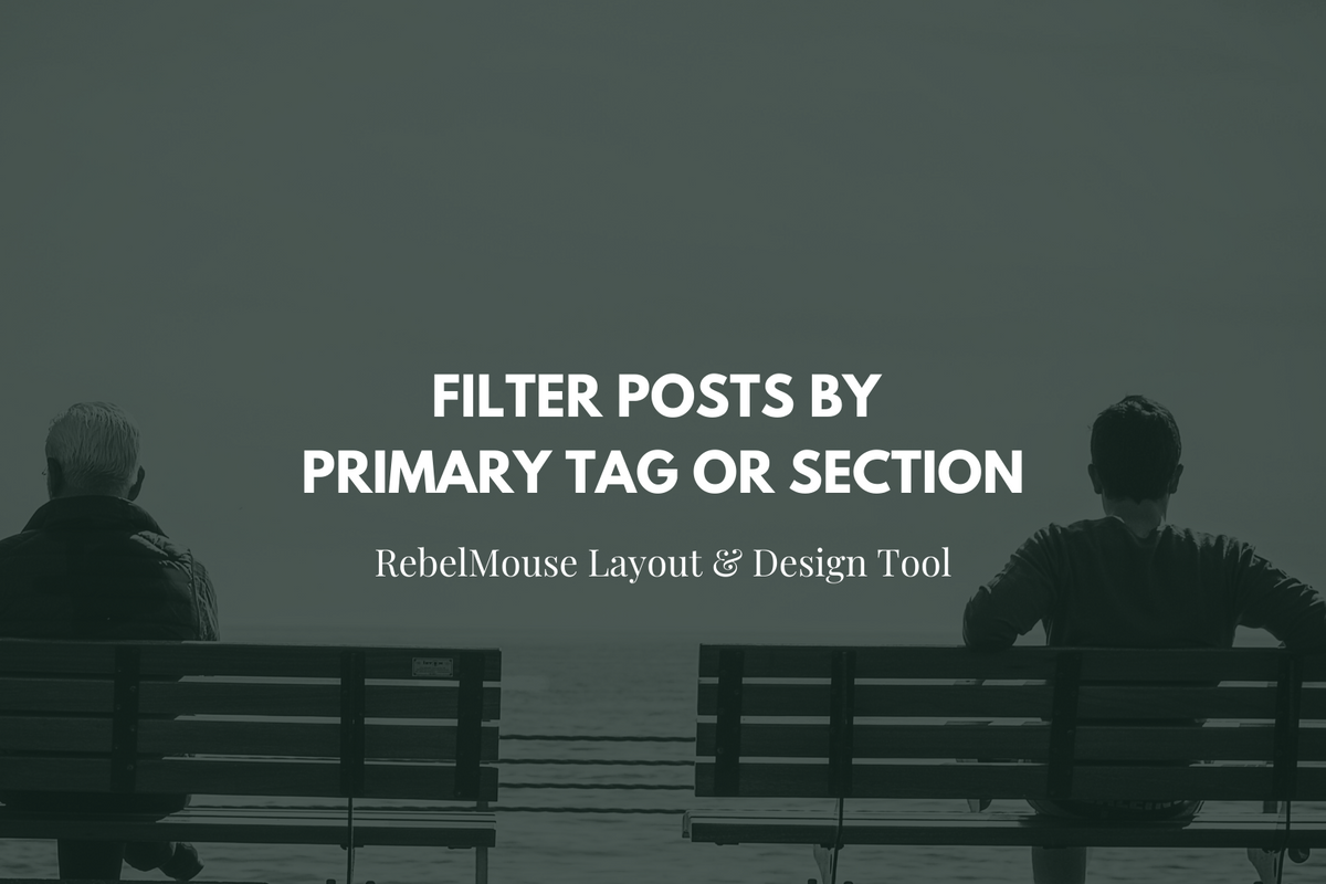 Filter Posts by Primary Tag or Section