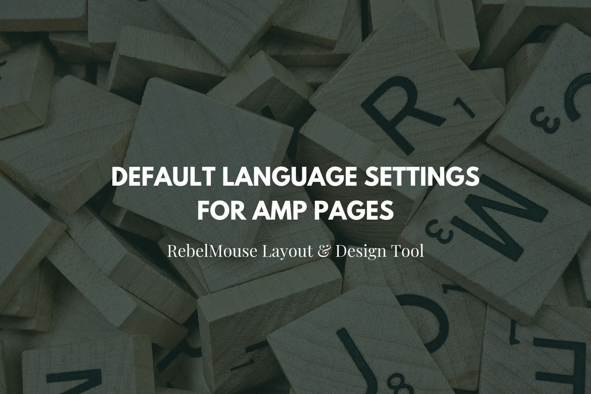 How to Change the Default Language for AMP Pages