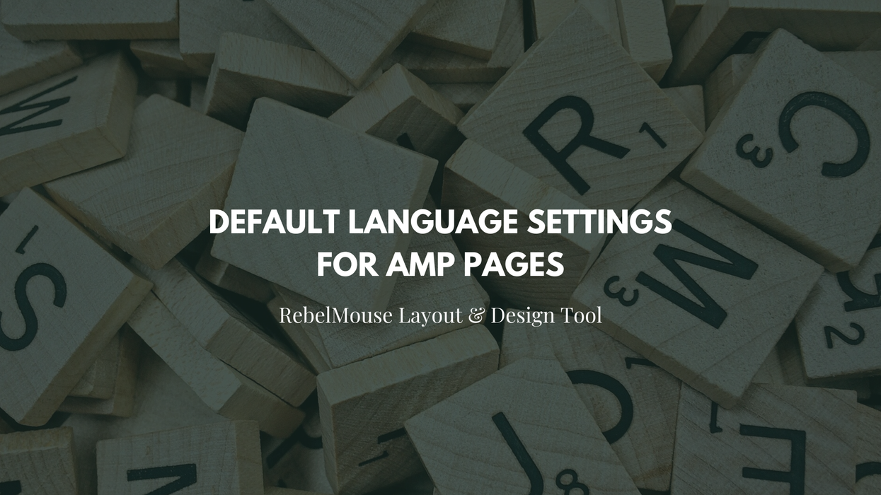 How to Change the Default Language for AMP Pages