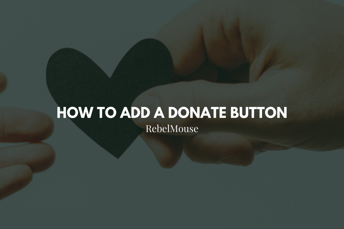 How to Add a Donate Button