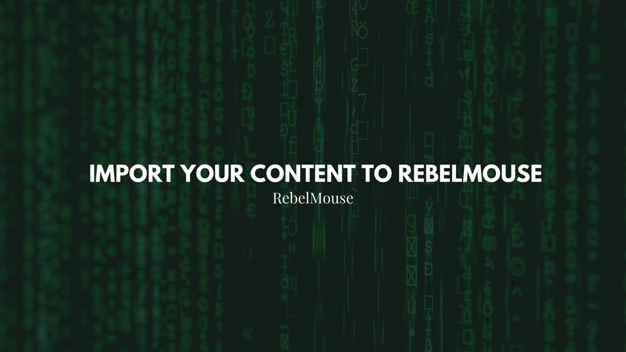 Content Import Requirements